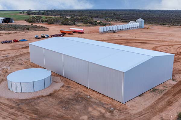 Aerial view of infrastructure at Petro Station