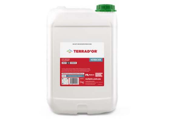 Bottle of Nufarm's Terrador product