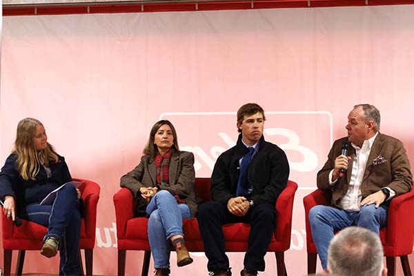 Next gen breakfast event panel session with Lucy Kinbacher, Jessica Howard, Cam Griffin and Ben Dobbins.